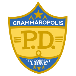 Grammaropolis P.D. department seal